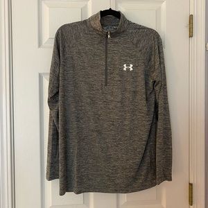 UA long sleeved tee grey heather